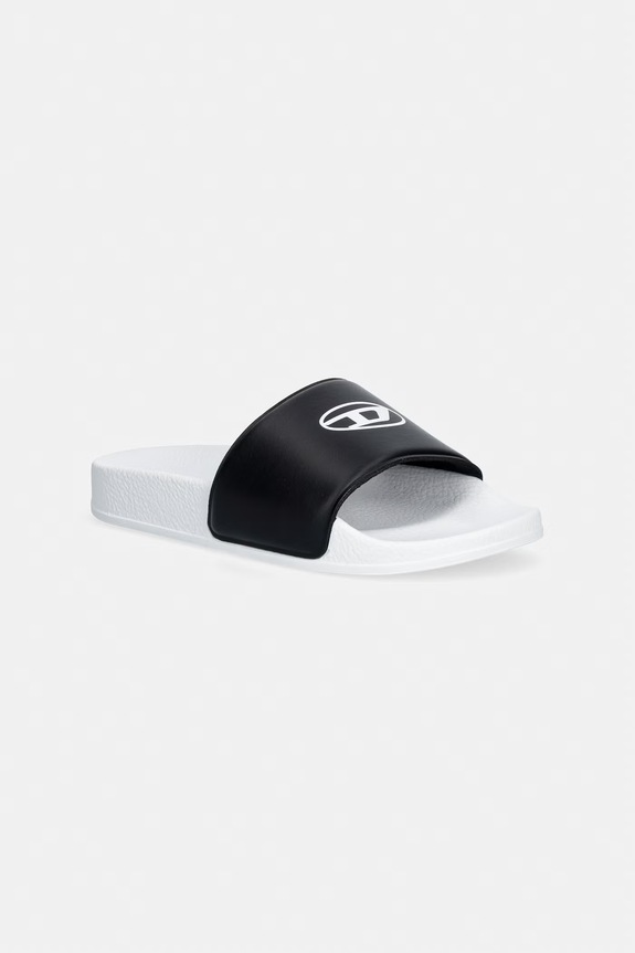 Diesel papuci cu călcâiul deschis pentru copii SA-BWOVALF SANDALS alb BC1082.KF020.29.35