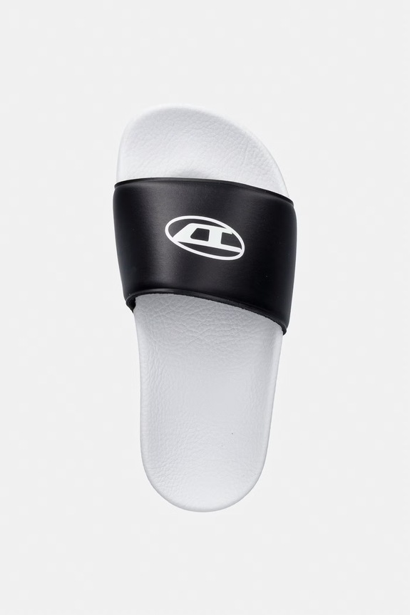 Diesel papuci cu călcâiul deschis pentru copii SA-BWOVALF SANDALS alb BC1082.KF020.29.35