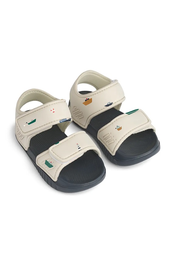 Dječje sandale Liewood Blumer Printed Sandals bež LW17656.PPY2