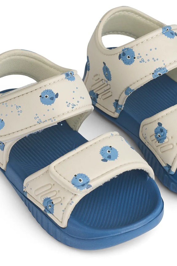 Dječje sandale Liewood Blumer Printed Sandals plava LW17656.PPY2