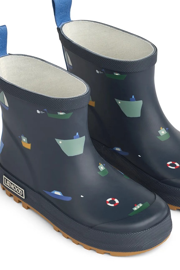 Liewood gumene čizme za djecu Tekla Printed Rainboot mornarsko plava LW17782.PPY2