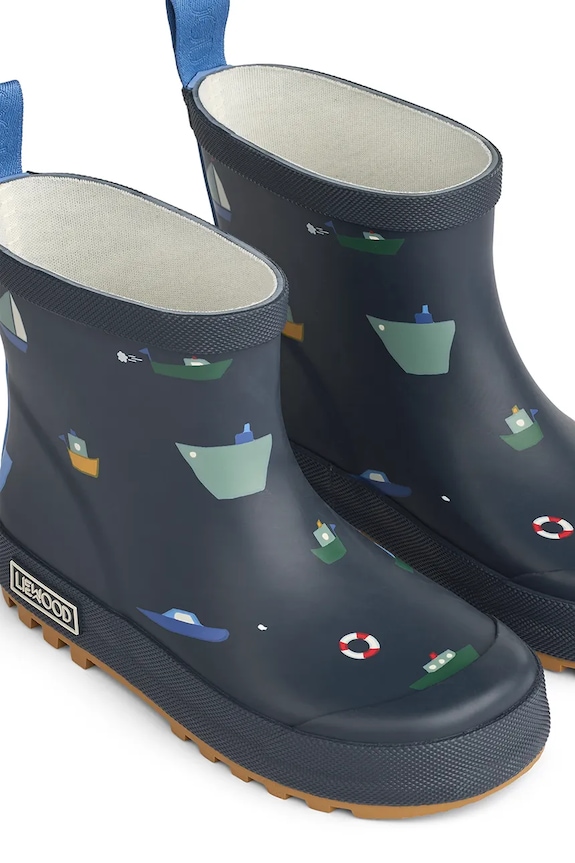 Liewood gumene čizme za djecu Tekla Printed Rainboot mornarsko plava LW17782.PPY2
