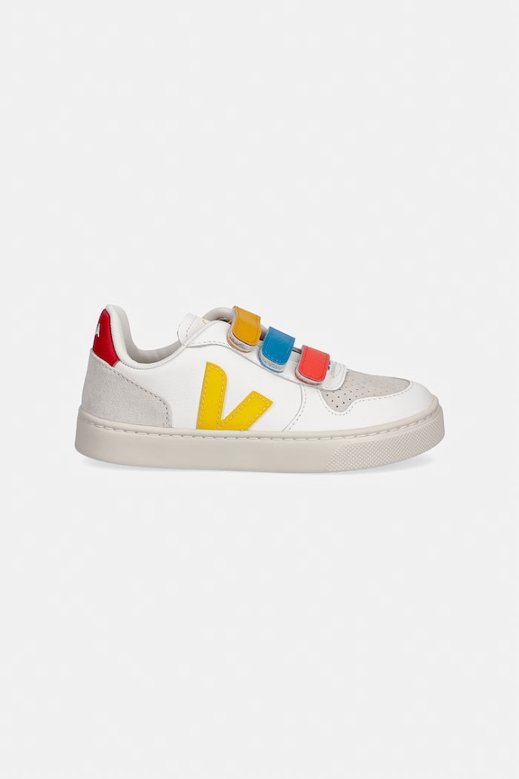 Veja Small V-10 sneakersy dziecięce skórzane CV0521504C.28.35 biały SS26