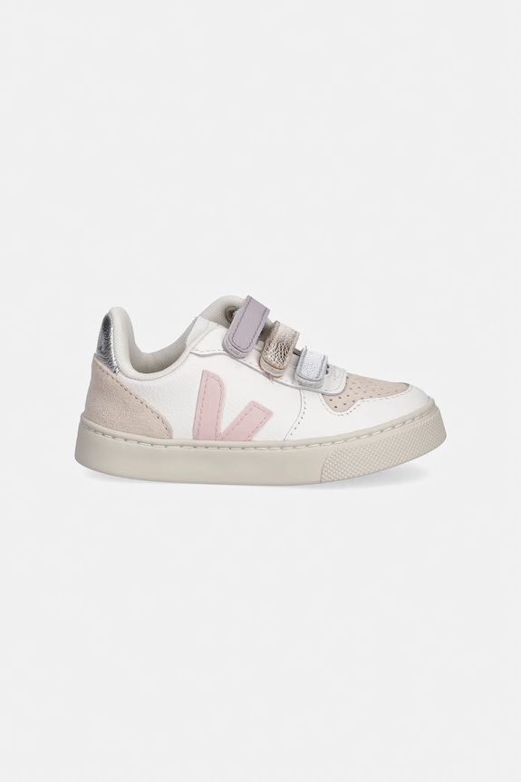Veja Small V-10 sneakersy dziecięce skórzane CV0521505C.22.27 biały SS26