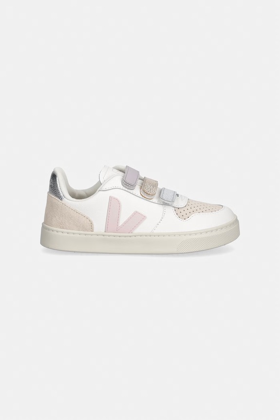 Veja Small V-10 tenisky detské kožené CV0521505C.28.35 biela SS26