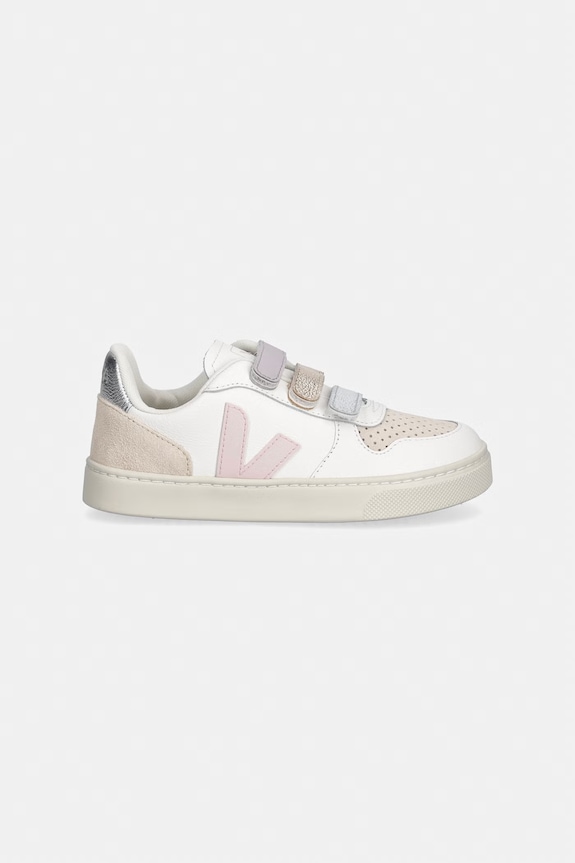 Veja Small V-10 tenisky detské kožené CV0521505C.28.35 biela SS26