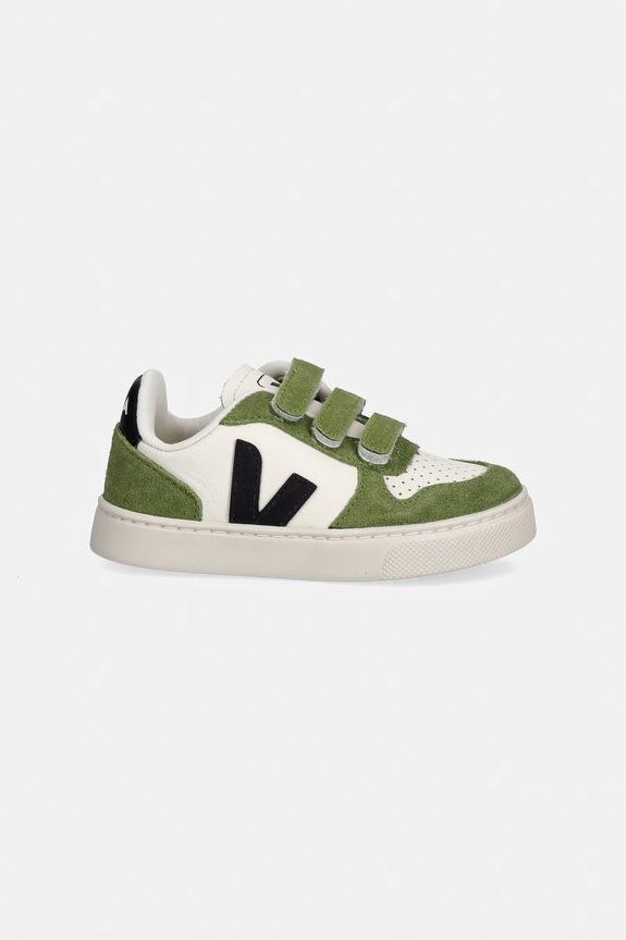 Veja Small V-10 sneakers pentru copii, din piele CV0521506C.22.27 verde SS26