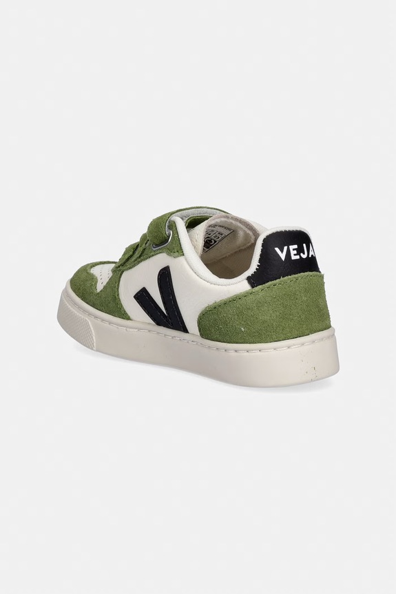 Băieți Veja Small V-10 sneakers pentru copii, din piele CV0521506C.22.27 verde
