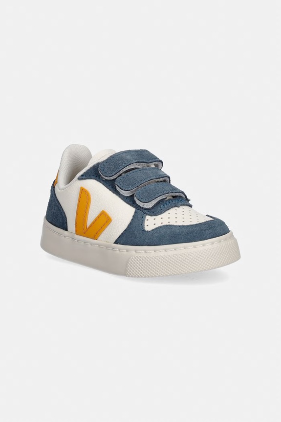 Veja Small V-10 sneakers copii din piele bej CV0521507C.22.27