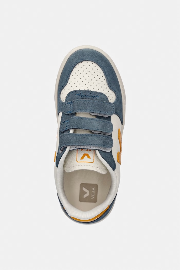 Veja Small V-10 sneakers pentru copii, din piele bej CV0521507C.28.35