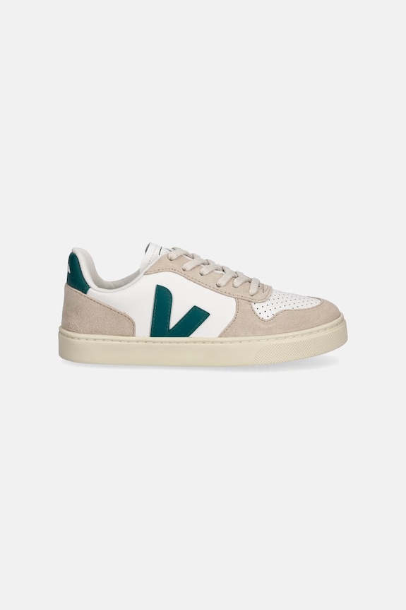 Veja teniși din piele copii Small V-10 Laces CX0520619C.28.35 bej SS26