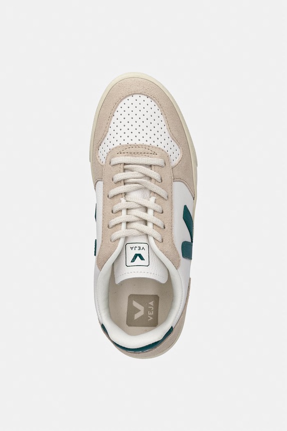 Veja sneakers din piele Small V-10 Laces bej CX0520619C.36.39