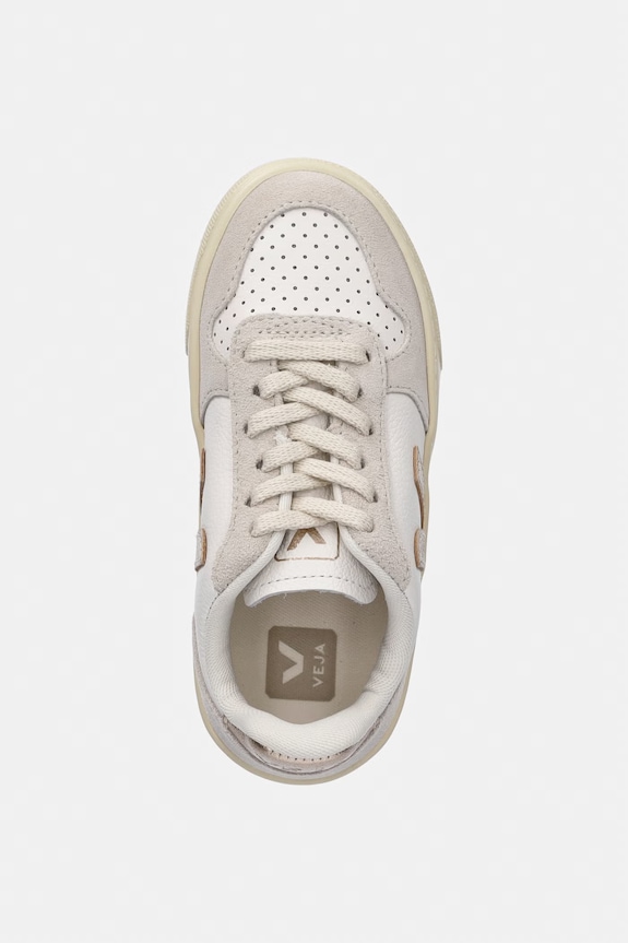 Veja teniși din piele copii Small V-10 Laces bej CX0520620C.28.35