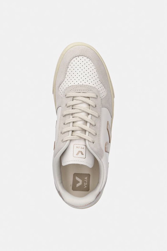 Veja teniși din piele copii Small V-10 Laces bej CX0520620C.36.39