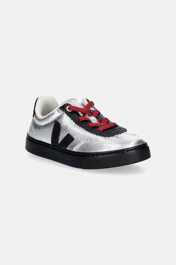 Veja teniși din piele copii VEJA X JELLY MALLOW SML VOLLEY mic de statură argintiu JN0221677C.22.27