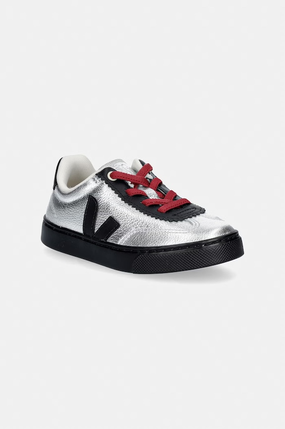 Veja teniși din piele copii VEJA X JELLY MALLOW SML VOLLEY mic de statură argintiu JN0221677C.22.27