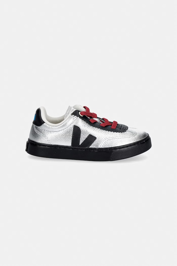 Veja teniși din piele copii VEJA X JELLY MALLOW SML VOLLEY JN0221677C.22.27 argintiu SS26