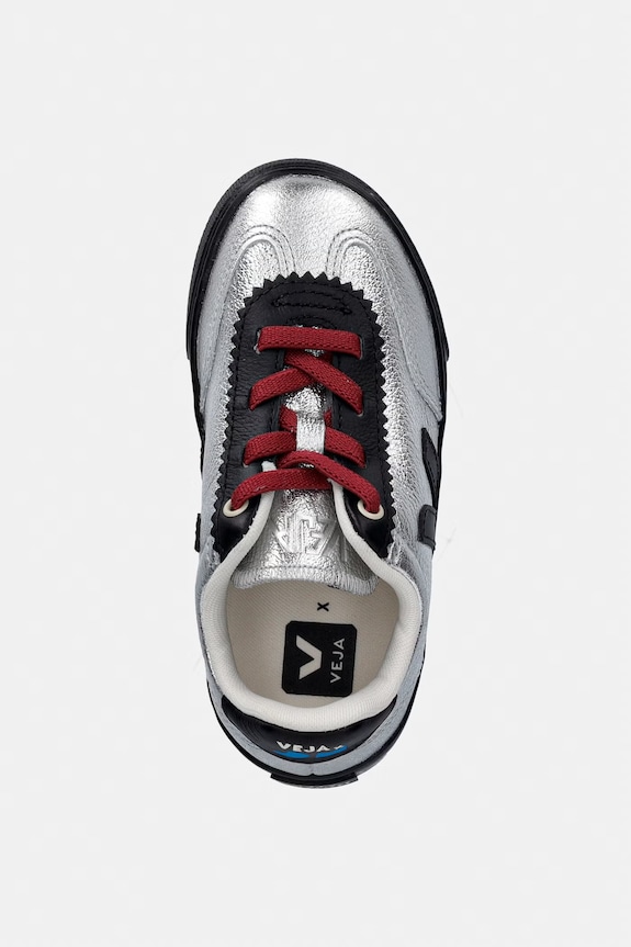Veja teniși din piele copii VEJA X JELLY MALLOW SML VOLLEY argintiu JN0221677C.22.27