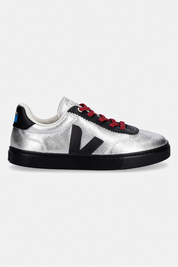 Veja teniși din piele copii VEJA X JELLY MALLOW SML VOLLEY JN0221677C.28.35 argintiu SS26