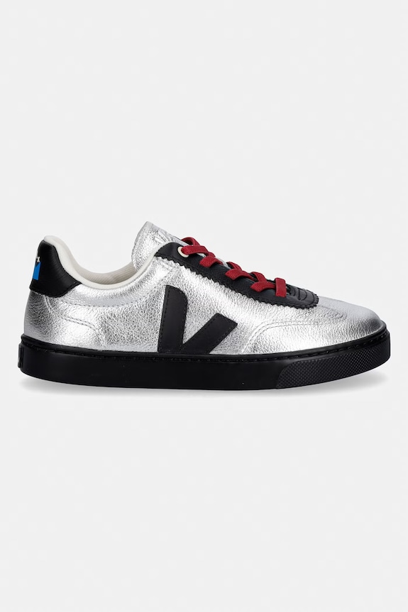 Veja teniși din piele copii VEJA X JELLY MALLOW SML VOLLEY JN0221677C.28.35 argintiu SS26