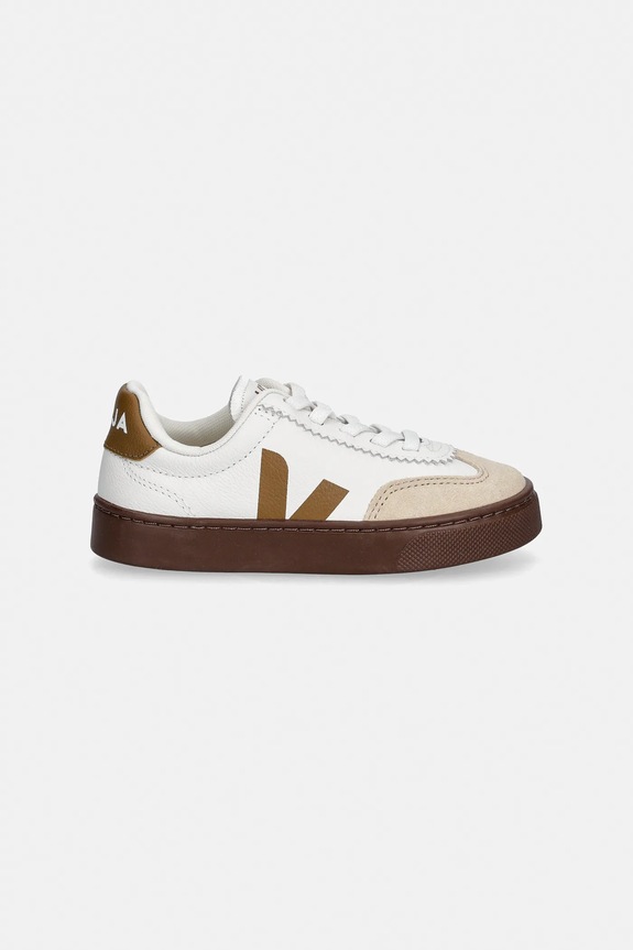 Veja Small Volley sneakers pentru copii, din piele SY2021566C.28.35 alb SS26