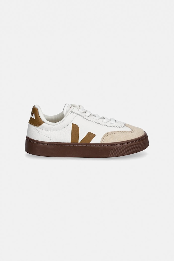 Veja Small Volley sneakers pentru copii, din piele SY2021566C.28.35 alb SS26