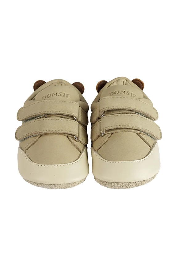 Donsje buty nubukowe niemowlęce Sipho Sneakers Bear beżowy 1043201