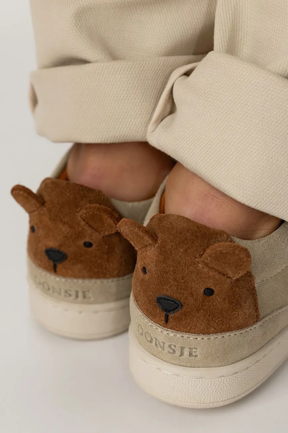 Dječje tenisice od brušene kože Donsje Rinou Sneakers Bear 2032801.29.33 bež
