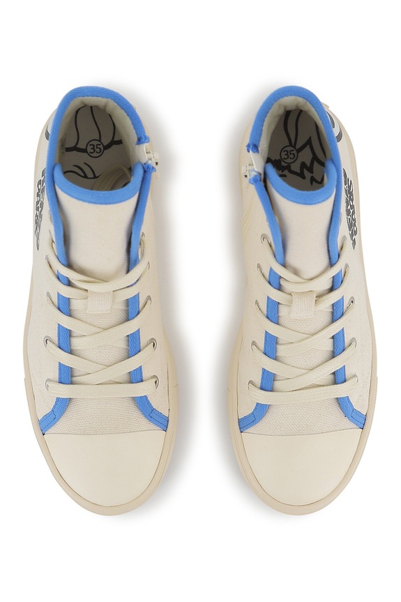 Παιδικά πάνινα παπούτσια Kenzo Kids λευκό K61821