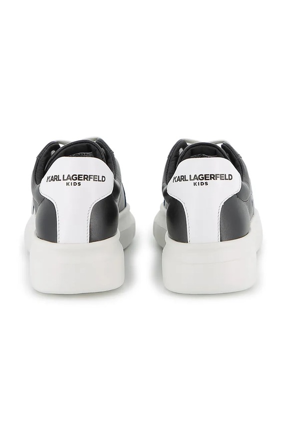 Karl Lagerfeld sneakersy skórzane dziecięce Z31182.30.35 czarny SS26
