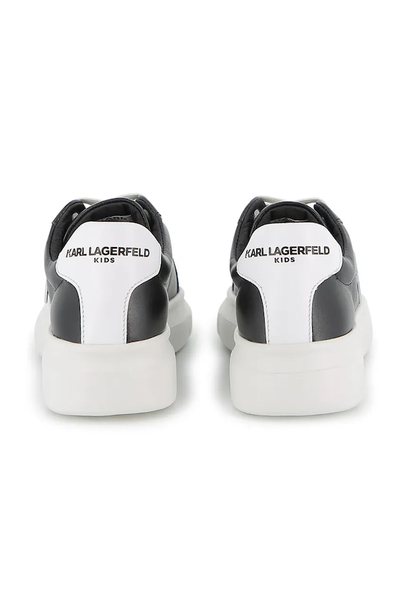 Karl Lagerfeld sneakersy skórzane dziecięce Z31182.30.35 czarny SS26