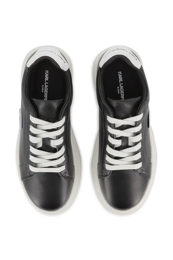 Chłopiec Karl Lagerfeld sneakersy skórzane dziecięce Z31182.30.35 czarny
