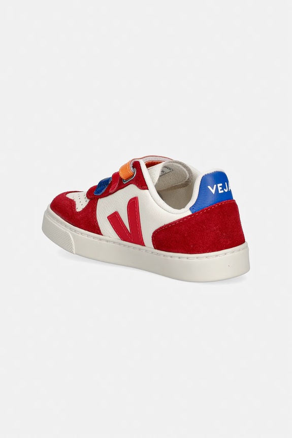 Băieți Veja Small V-10 sneakers pentru copii, din piele CV0521501C.22.27 rosu