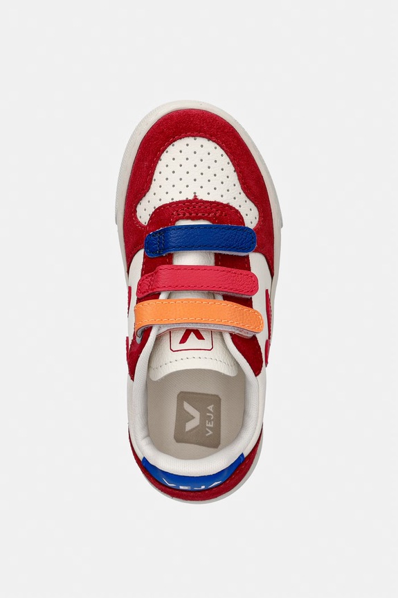 Veja Small V-10 sneakers pentru copii, din piele rosu CV0521501C.22.27