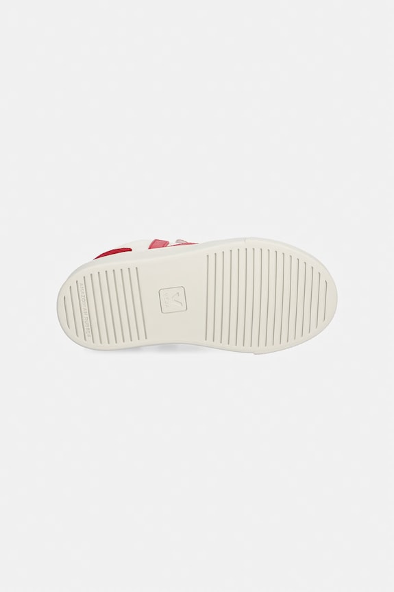 Veja Small V-10 sneakers pentru copii, din piele CV0521501C.22.27 rosu
