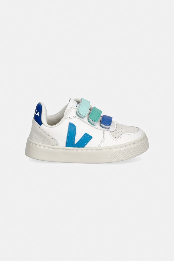 Veja Small V-10 sneakers pentru copii, din piele CV0521503C.22.27 alb SS26