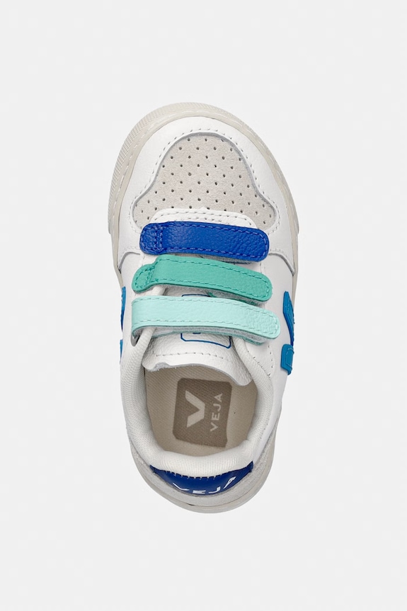 Veja Small V-10 sneakers pentru copii, din piele alb CV0521503C.22.27