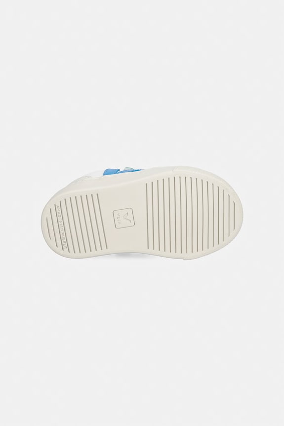 Veja Small V-10 sneakers pentru copii, din piele CV0521503C.22.27 alb