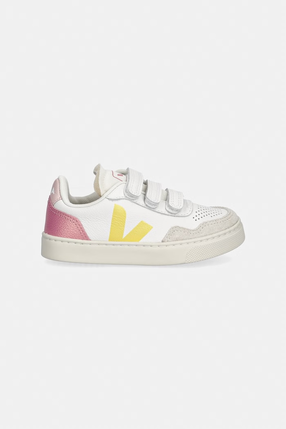 Veja Small V-90 sneakers pentru copii, din piele SX2021510C.21.27 alb SS26