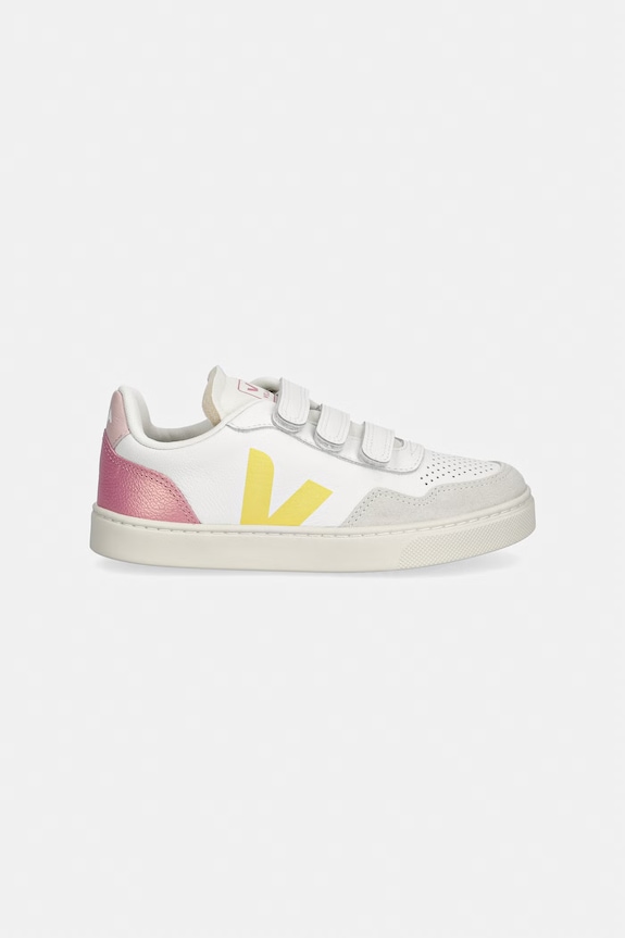 Veja Small V-90 sneakers pentru copii, din piele SX2021510C.28.35 alb SS26