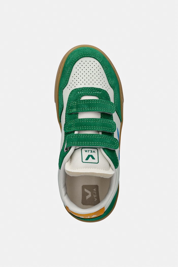 Veja Small V-90 sneakers pentru copii, din piele verde SX2021514C.28.35