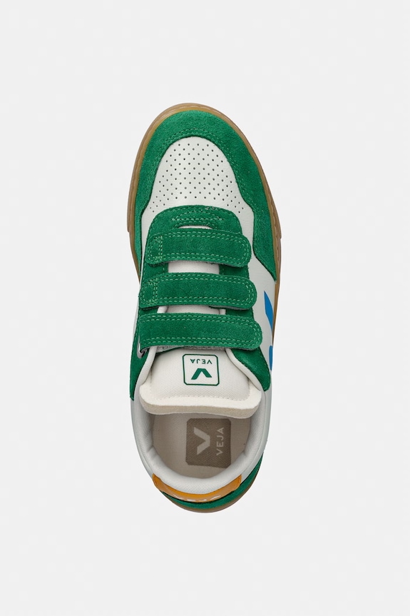 Veja Small V-90 sneakers pentru copii, din piele verde SX2021514C.36.39