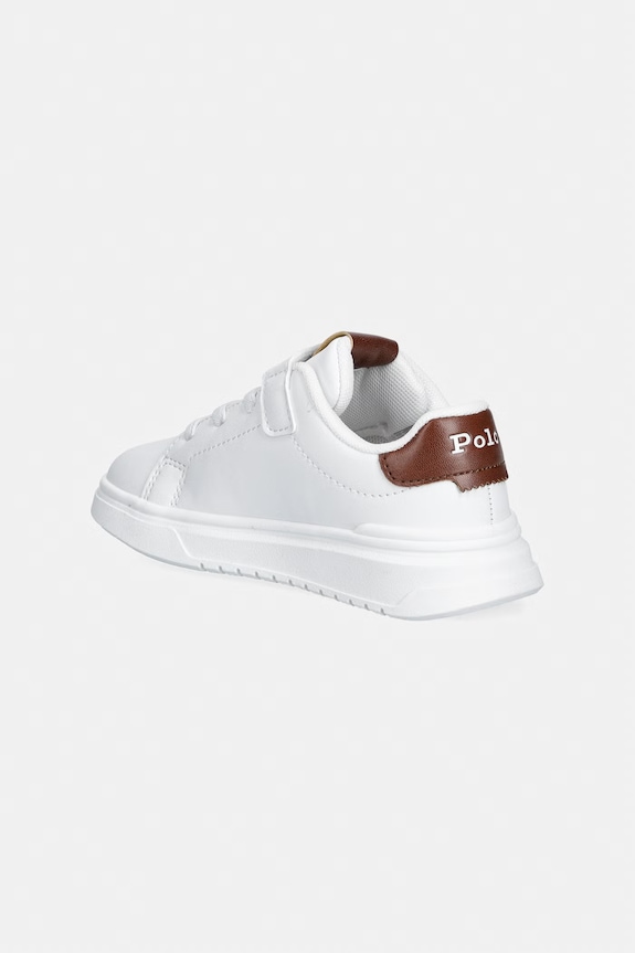 Chłopiec Polo Ralph Lauren HERITAGE COURT SUPER PS sneakersy dziecięce RL04251103 biały