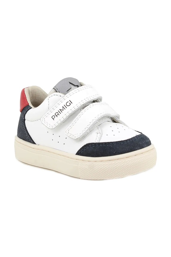 Primigi sneakersy skórzane dziecięce skóra zamszowa biały 1408133.20.24