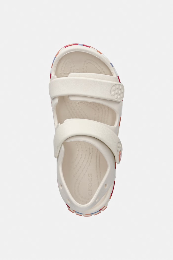 Crocs sandały dziecięce CROCBAND CRUISER GLOW CONFETTI BAND SANDAL K beżowy 212527.CROCS.CROCBAND.C