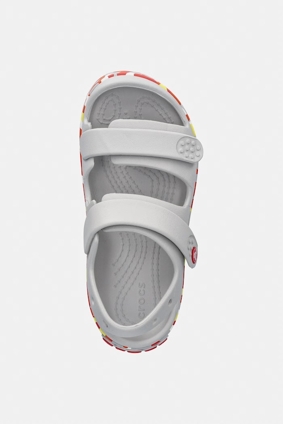 Crocs sandały dziecięce CROCBAND CRUISER GLOW CONFETTI BAND SANDAL K szary 212527.CROCS.CROCBAND.C