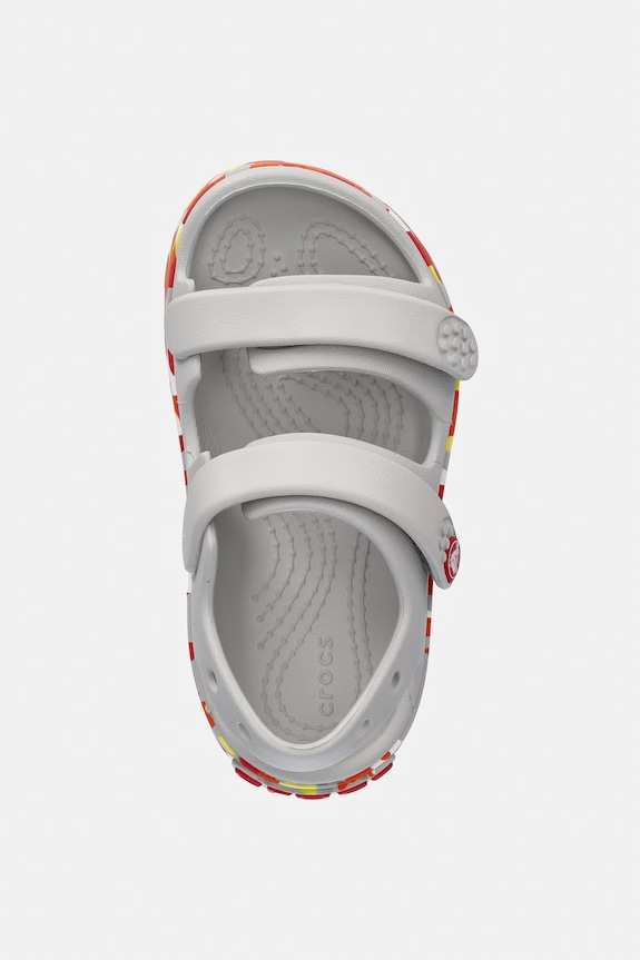 Crocs sandały dziecięce CROCBAND CRUISER GLOW CONFETTI BAND SANDAL T szary 212528.CROCS.CROCBAND.C