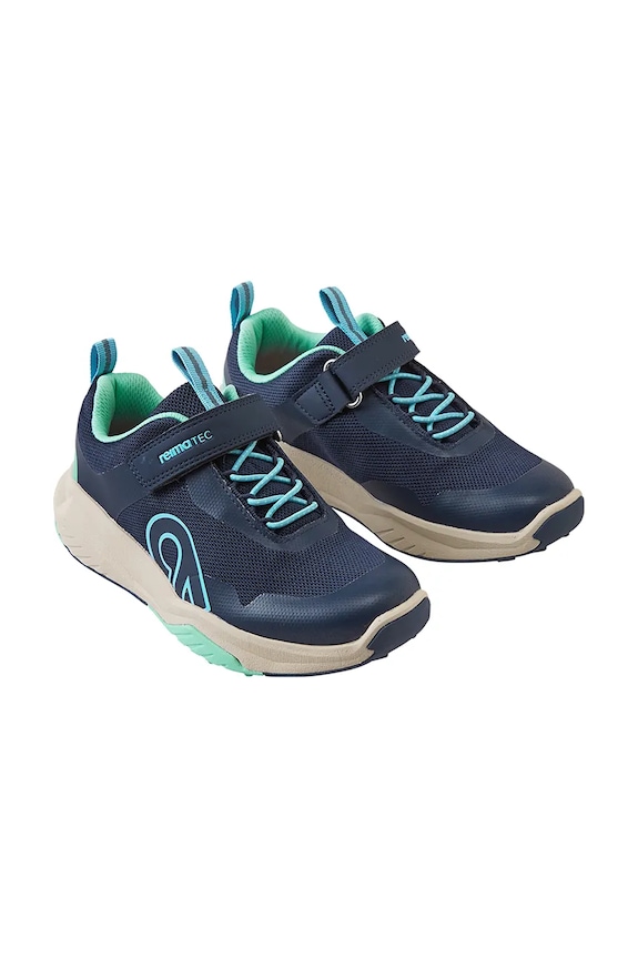 Reima scarpe da ginnastica per bambini Enkkari finta pelle fiore blu 5400152C.PPY2