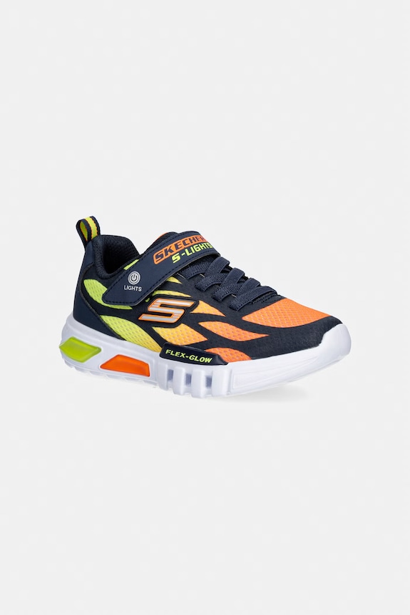 Παιδικά sneakers Skechers FLEX-GLOW - DEZLOM συνθετικό πορτοκαλί 400016L