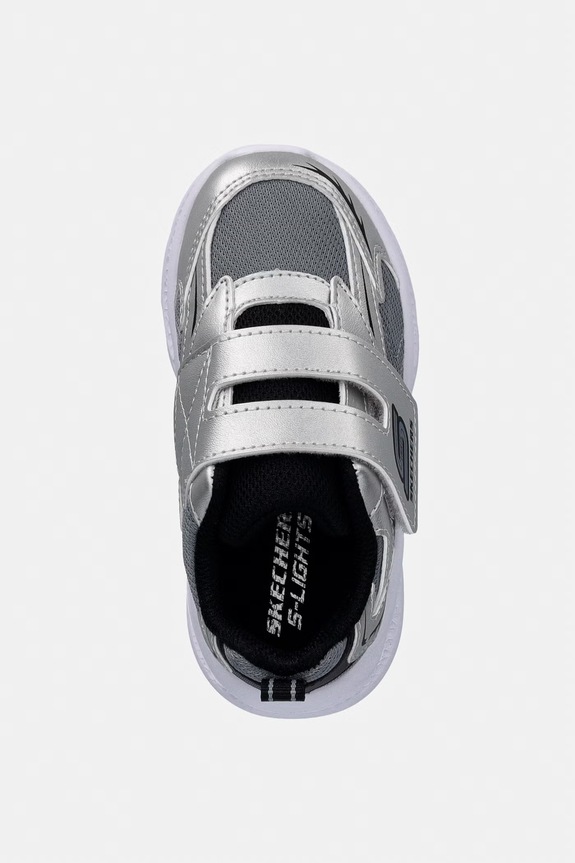 Detské tenisky Skechers SKECHERS METEOR-LIGHTS - GLOW strieborná 401498N